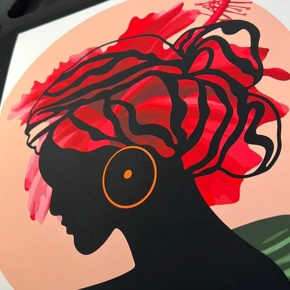 Modern Wall Art Print Tropical Girl Unframed - Picture 16 of 17